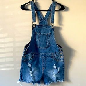 Papaya Denim short Overalls